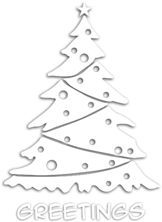 White Christmas Tree On A Shop Window - Office Window Decor For Christmas And New Years (700x825), Png Download