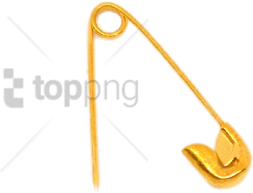 Free Png Download Gold Safety Pin Png Images Background - Fish Hook (850x771), Png Download