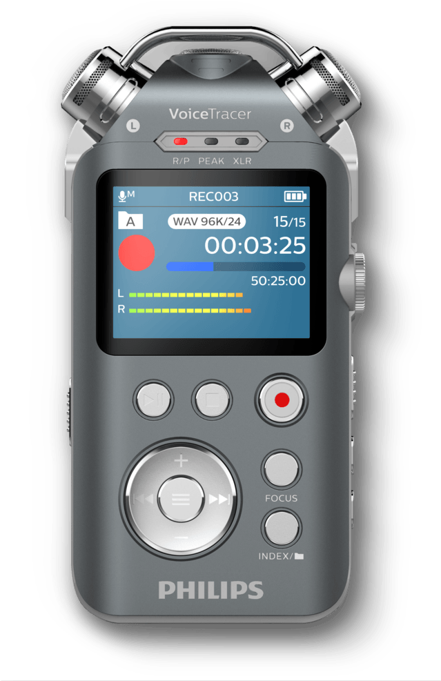 Voicetracer Audio Recorder - Philips (638x1000), Png Download