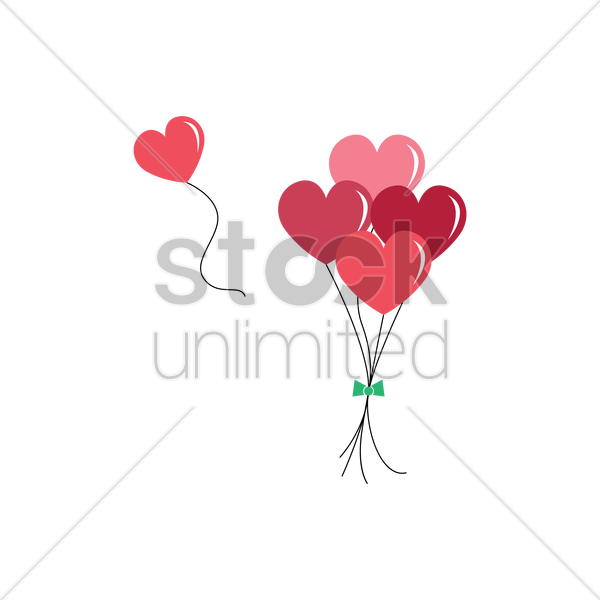 Balloon String Png - Heart (600x600), Png Download