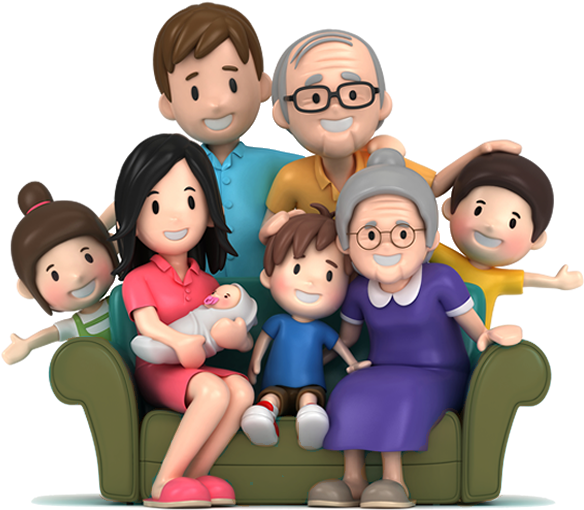 Familia - Whole Family Clipart (670x670), Png Download