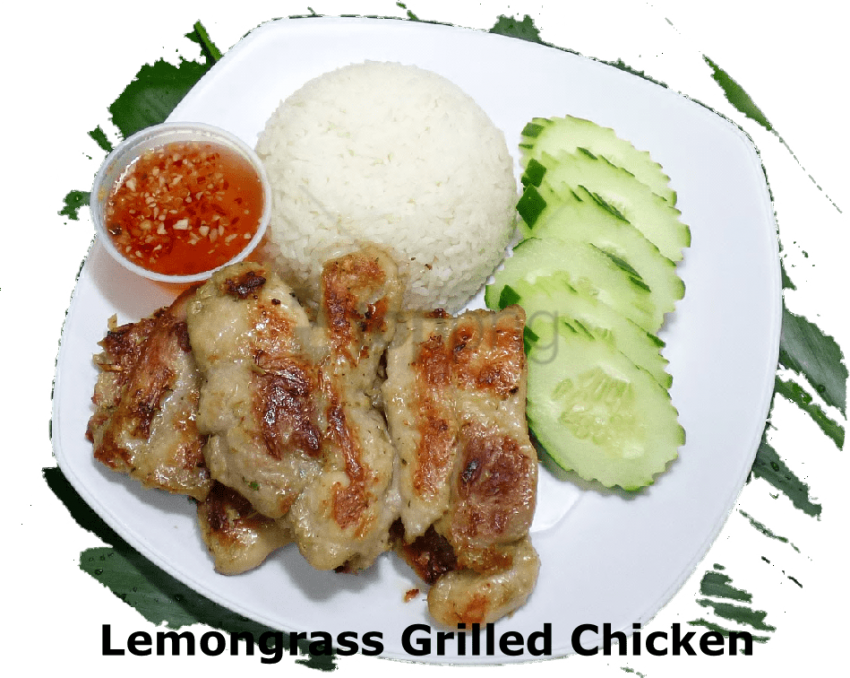 Free Png Grilled Chicken Png Png Images Transparent - Steamed Rice (850x678), Png Download