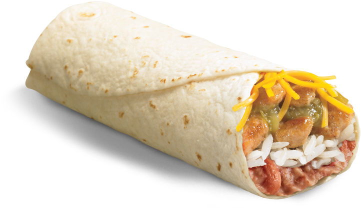 Svg Transparent Library Burrito Transparent Chicken - Del Taco Spicy Chicken Burrito (860x480), Png Download