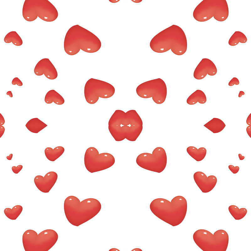 Floating Hearts, Heart Balloons Fabric - Heart (800x800), Png Download