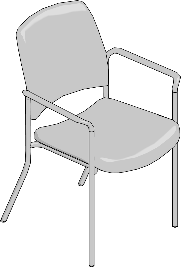 Sorrel,chair,arms,uph Back,wallsaver Leg,standard Seat,hard - Chair (1200x1200), Png Download