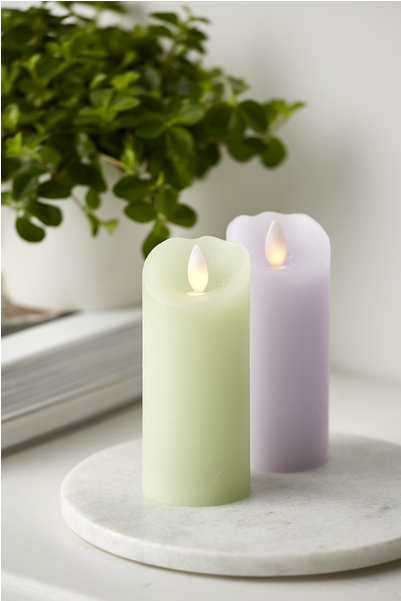 Led Pillar Candle Glow - Advent Candle (600x600), Png Download