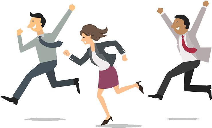 Staff Clipart Happy Employee - Happy Employee Png Transparent (750x457), Png Download