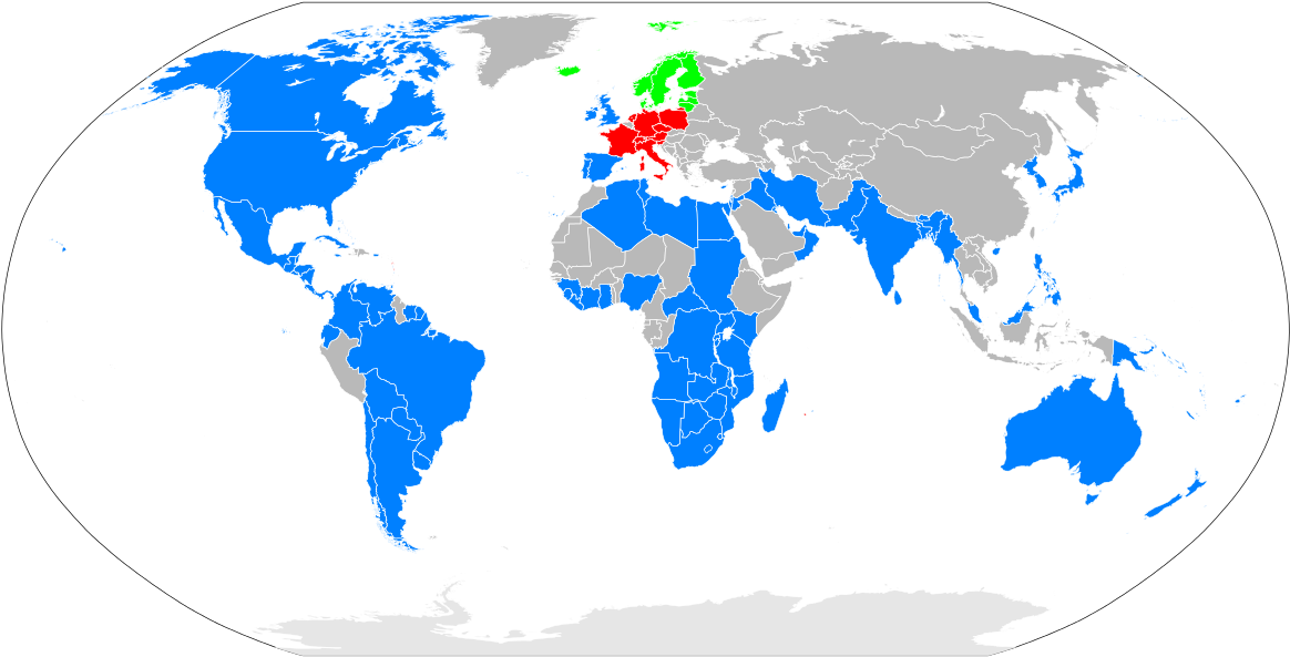 File - Anglican Communion - Svg - Countries In The World That Drive (1280x650), Png Download