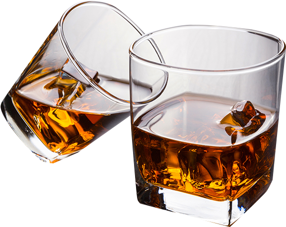 Cup Material Two Glass Drinking Whisky Glasses Clipart - Glass Of Whisky Transparent (790x721), Png Download