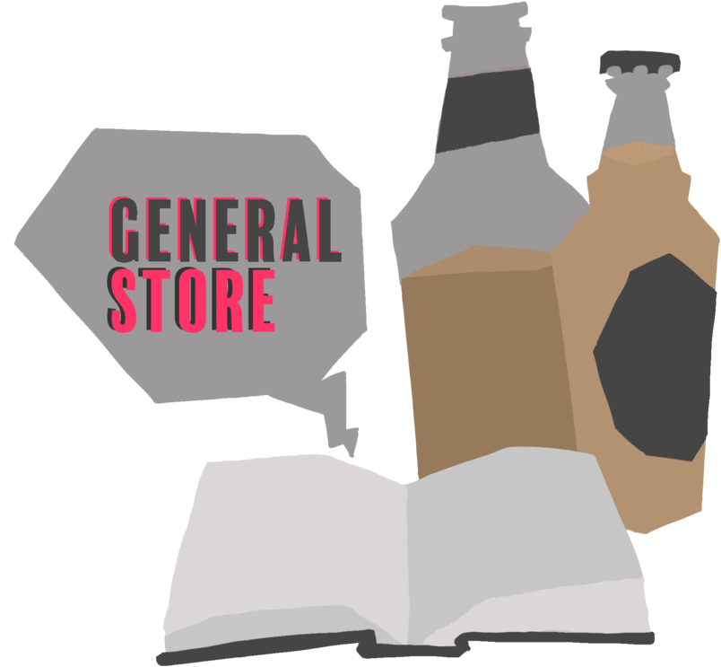 Beer And Books W Store Text - Graphic Design (1000x875), Png Download