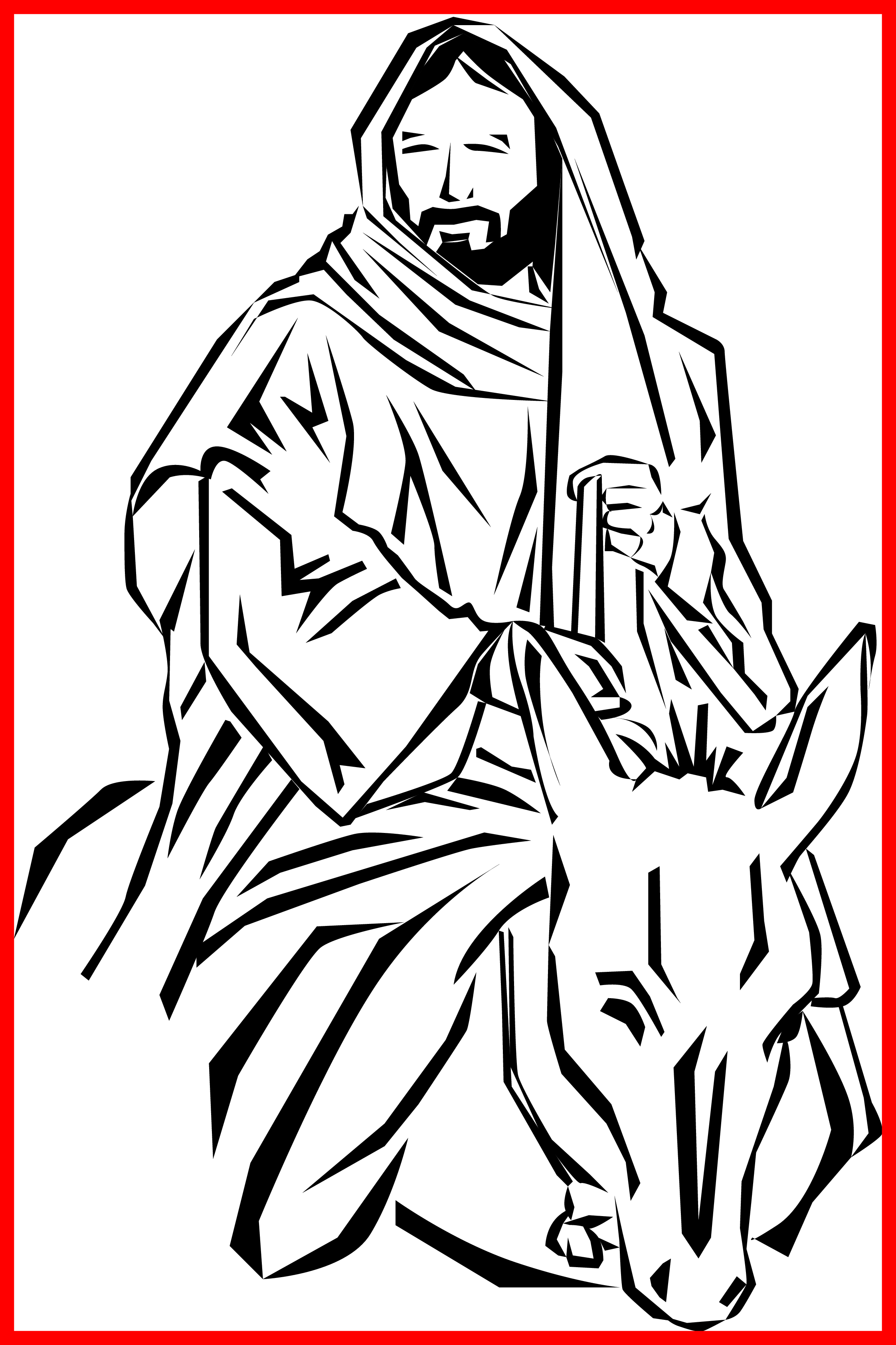 Appealing Palm Sunday Clipart Clip Art On Pict For - Palm Sunday Jesus Clip Art (2245x3370), Png Download