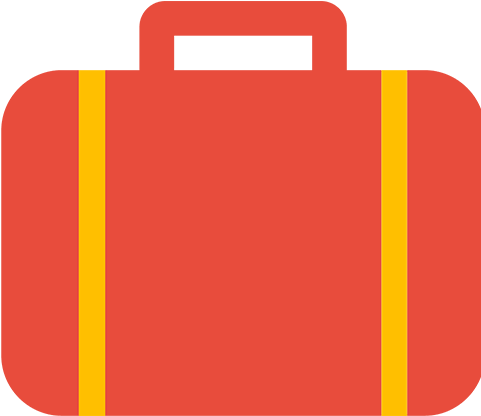 Picture Transparent Library Luggage Clipart Tourist - Briefcase (800x800), Png Download