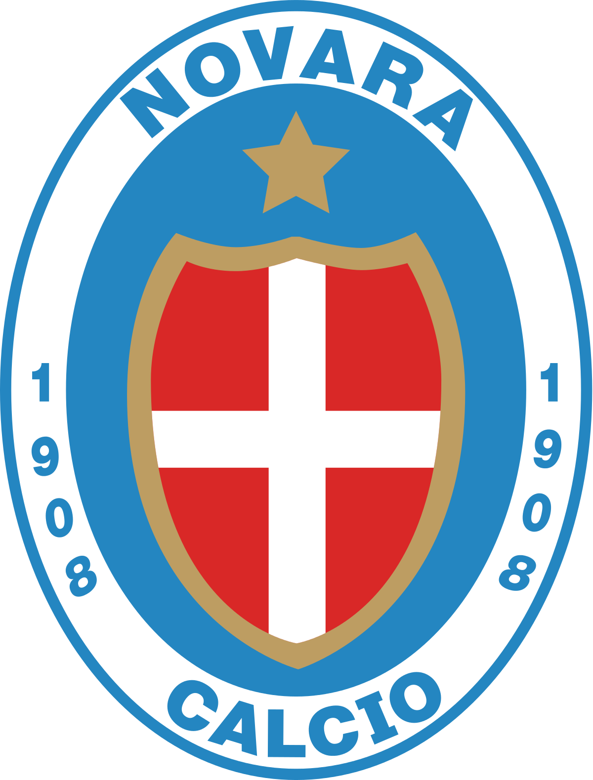European Football Club Logos - Novara Calcio (1200x1579), Png Download