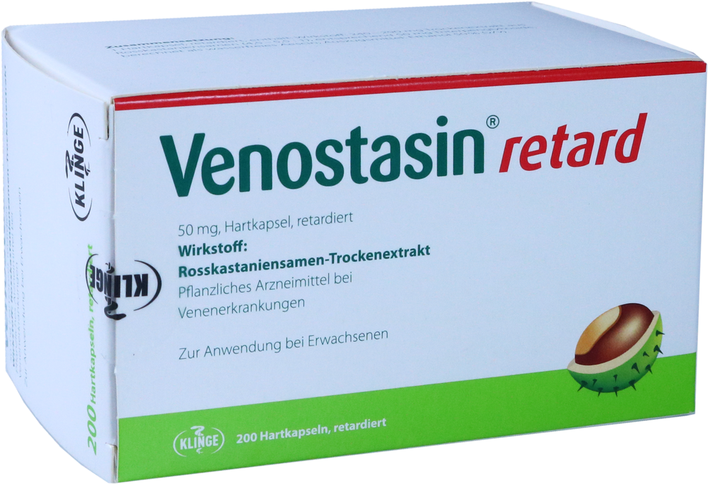 Venostasin Retard, 50 Mg Hartkapsel - Box (1000x1000), Png Download