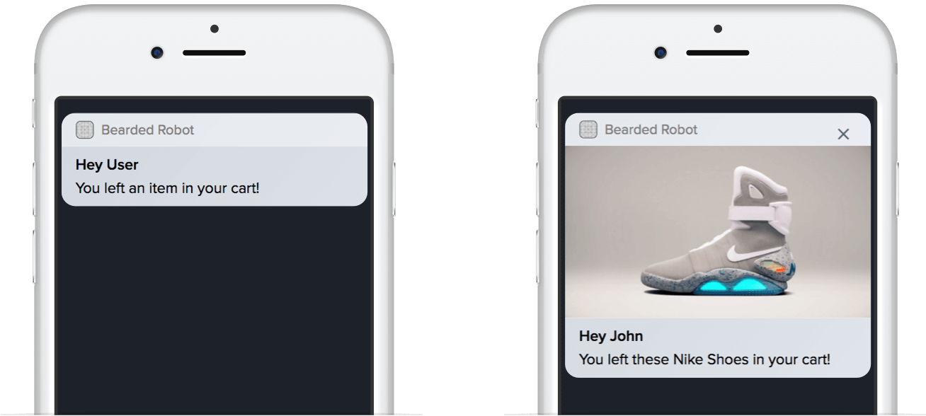 Dynamic Values In Push Notifications - Iphone (1430x694), Png Download
