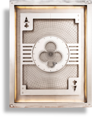 Timothy Oulton 3d Card Aces Wall Art - Picture Frame (615x697), Png Download