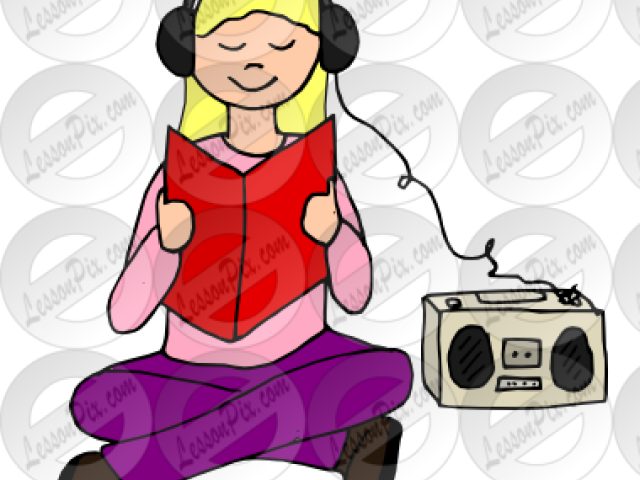 Headphones Clipart Listening Centre - Clip Art (640x480), Png Download