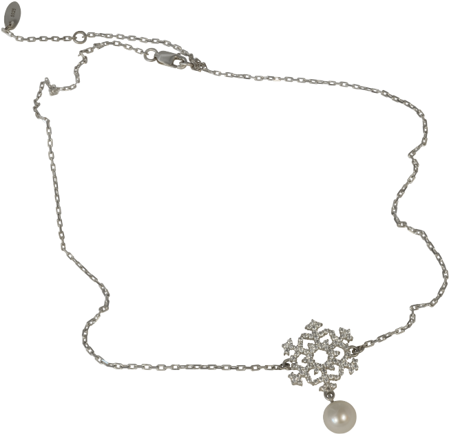 Snowflake - Necklace (800x800), Png Download