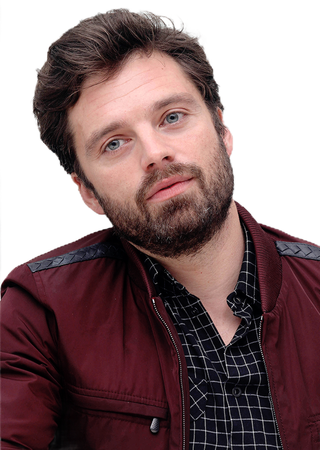 Sebastianstan Sticker - Bucky Barnes Com Barba (1024x1442), Png Download
