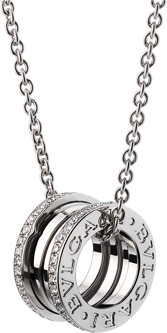 Zero1 Necklace Necklace White Gold White - Pendentif Bulgari (1800x1405), Png Download
