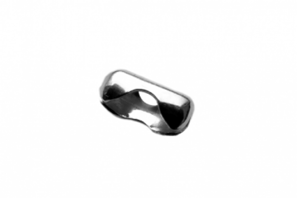 Sterling Silver 925 Ball Chain Clasp For 1 5mm 8007162 - Monochrome (600x600), Png Download