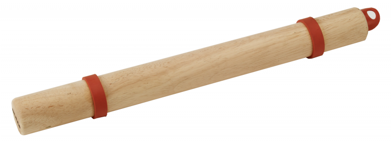 Wood Rolling Pin With Silicone Dough Rings - Pizza Tools (800x600), Png Download