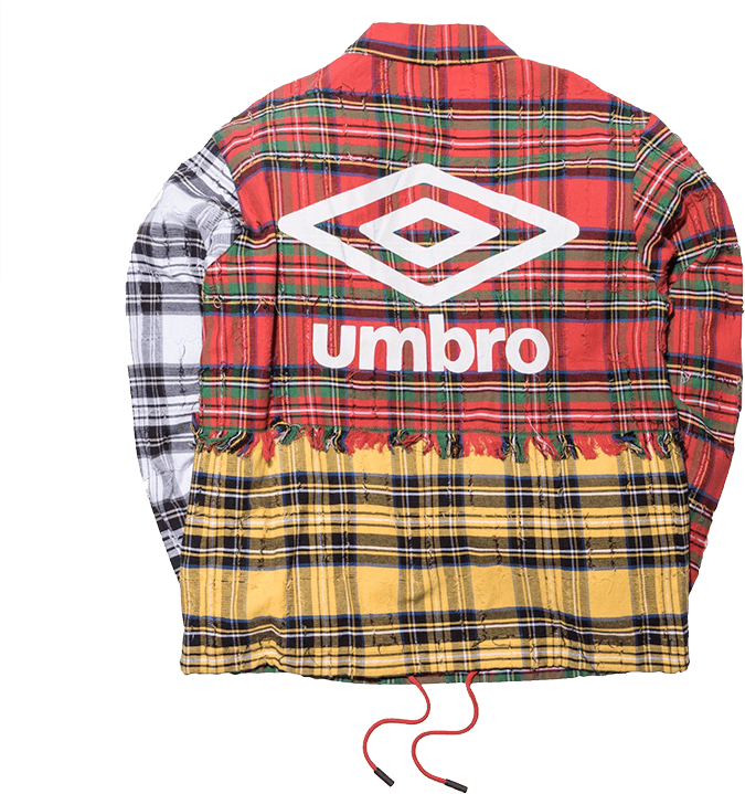 Umbro Jacket Off White - Umbro Off White Flannel Ebay (675x719), Png Download