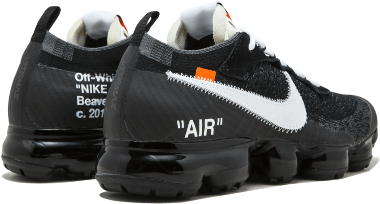 Off White X Nike Air Max Vapormax - Black Off White Vapourmax (960x576), Png Download