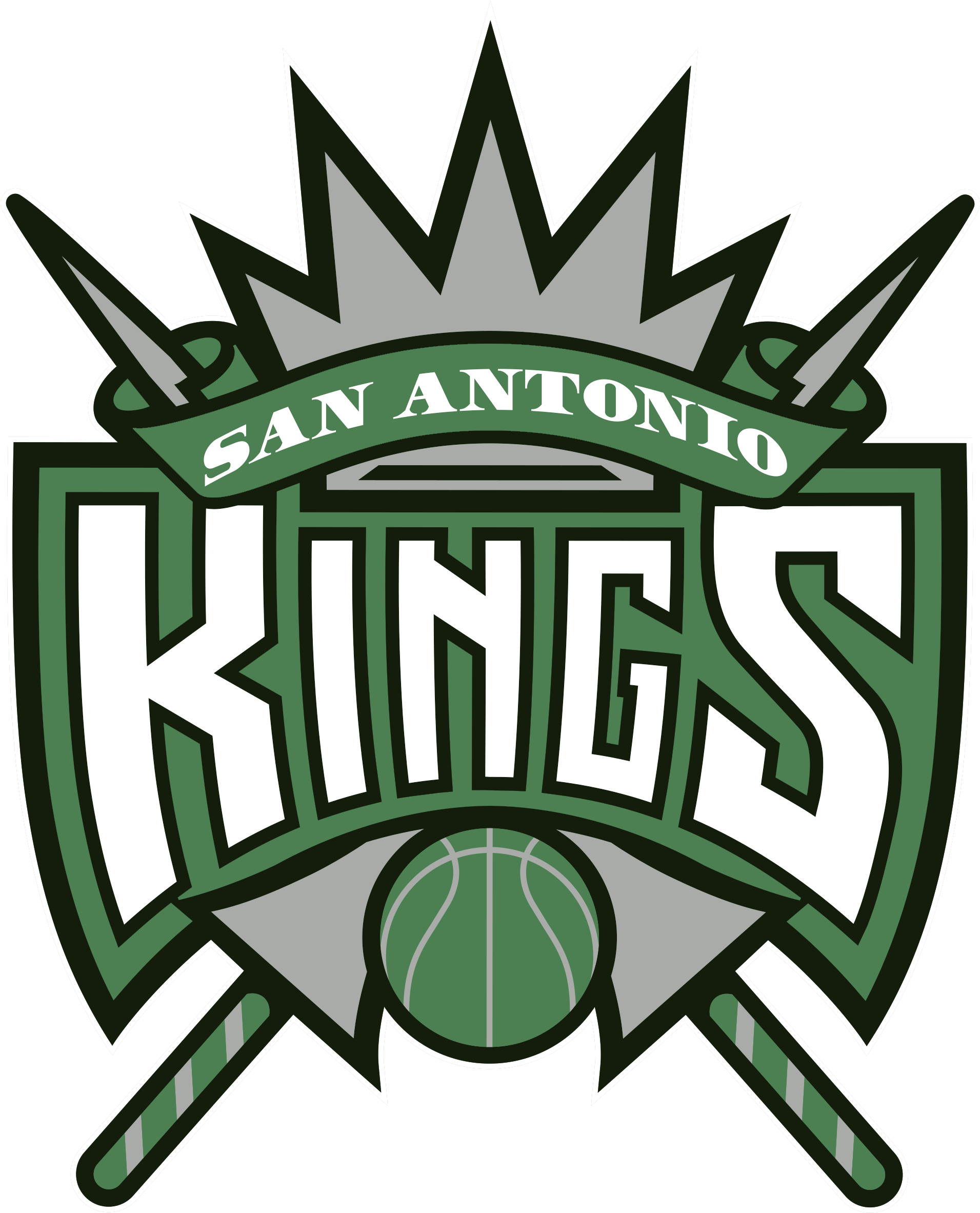 San Antonio Kings - Sacramento Kings Logo 2002 (2000x2463), Png Download