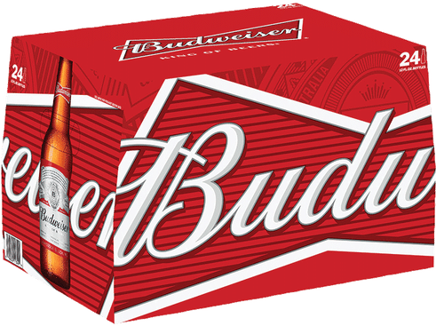 Budweiser - Budweiser 18 Pack (490x686), Png Download