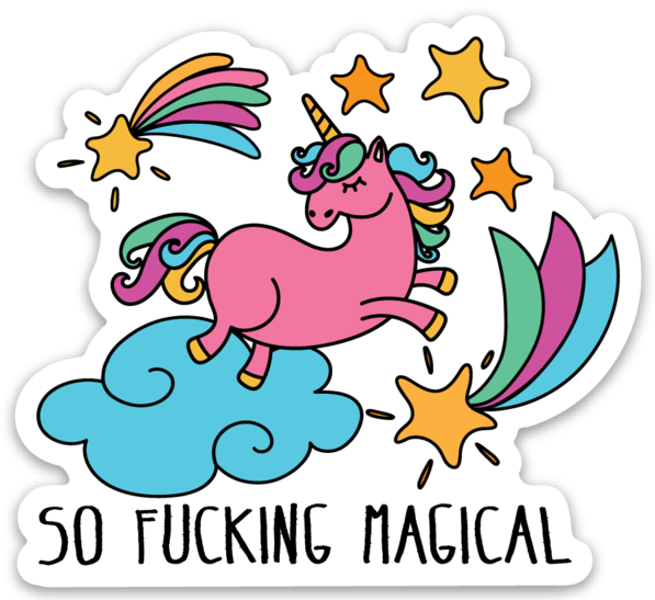 So Fucking Magical Uncorn (597x547), Png Download