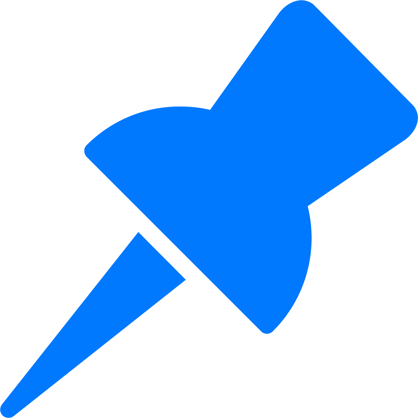 Thumb Tack Clipart Blue (1600x1600), Png Download