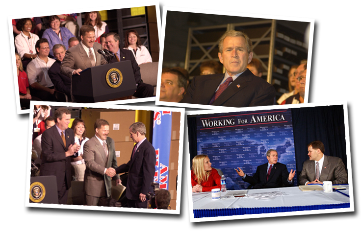 President George W - Peter Galinski St Petersburg Fl (751x484), Png Download