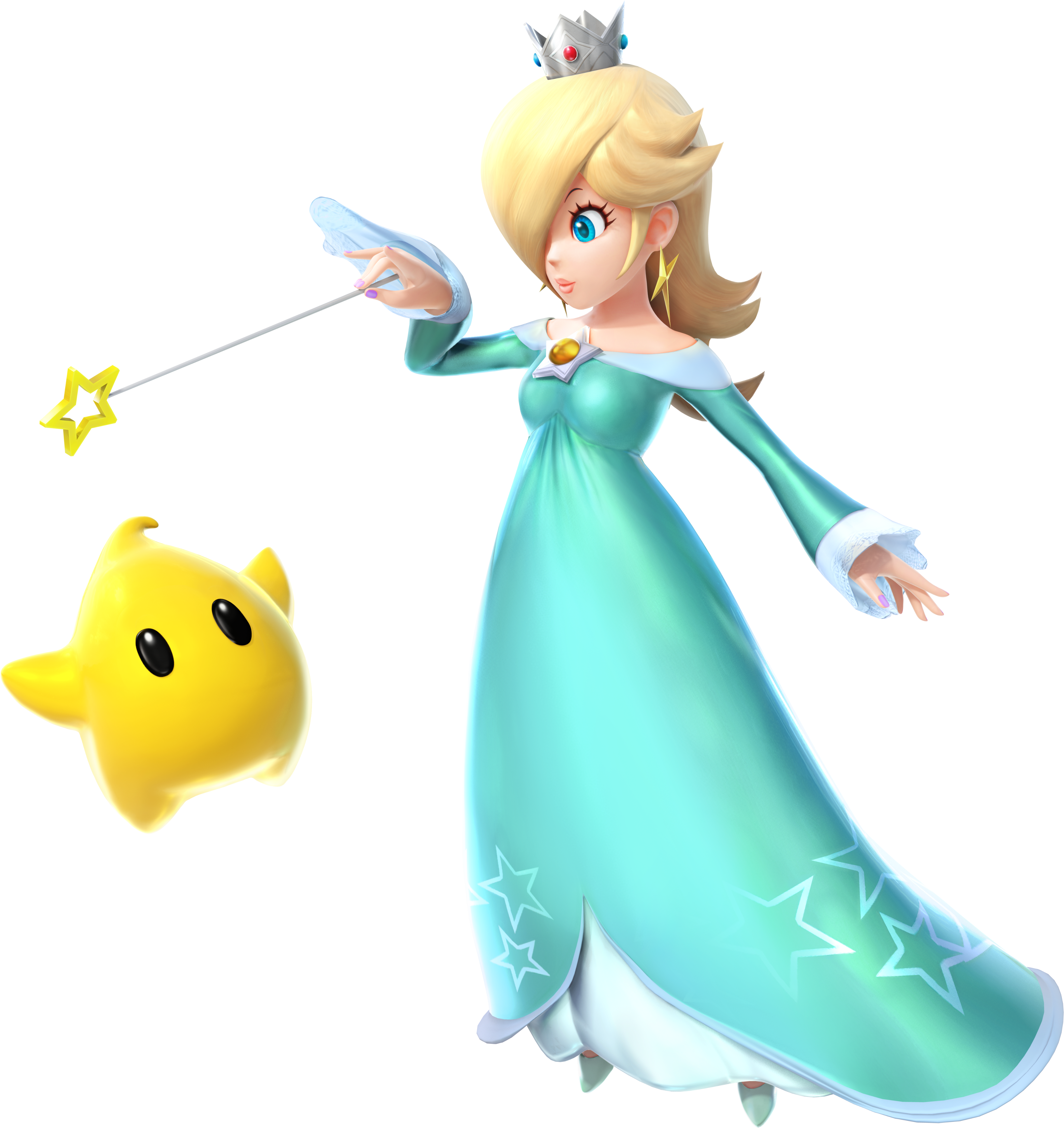 Ssb4 Rosalina Artwork - Rosalina And Luma Smash Ultimate (3302x3500), Png Download