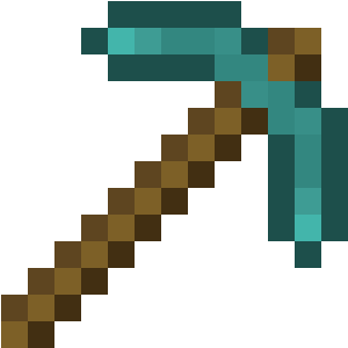 Minecraft Pickaxe - Minecraft Diamond Pickaxe (1200x1200), Png Download