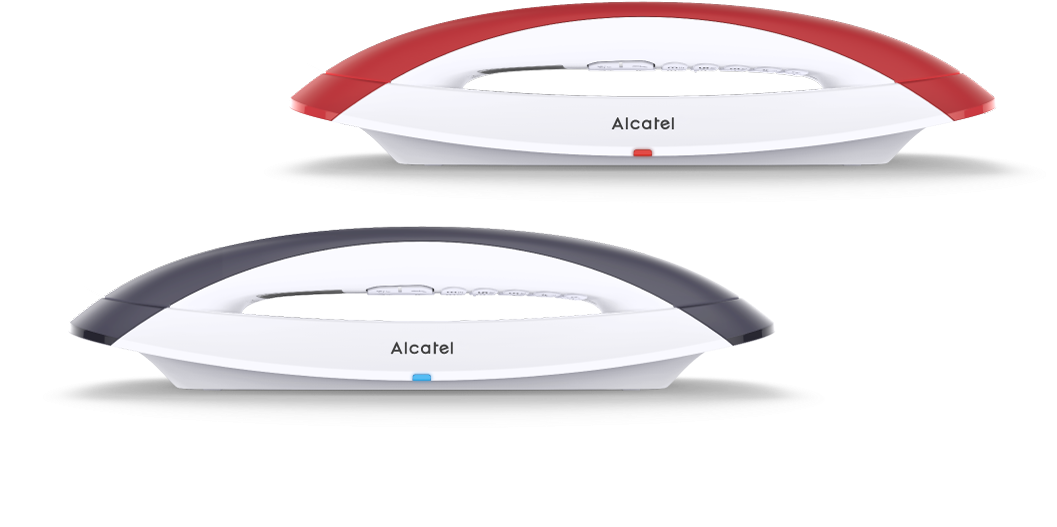 Alcatel Phones Smile Redgrey Front Angle Picture - Telefono Inalambrico Dect Alcatel Smile Gris (1071x622), Png Download