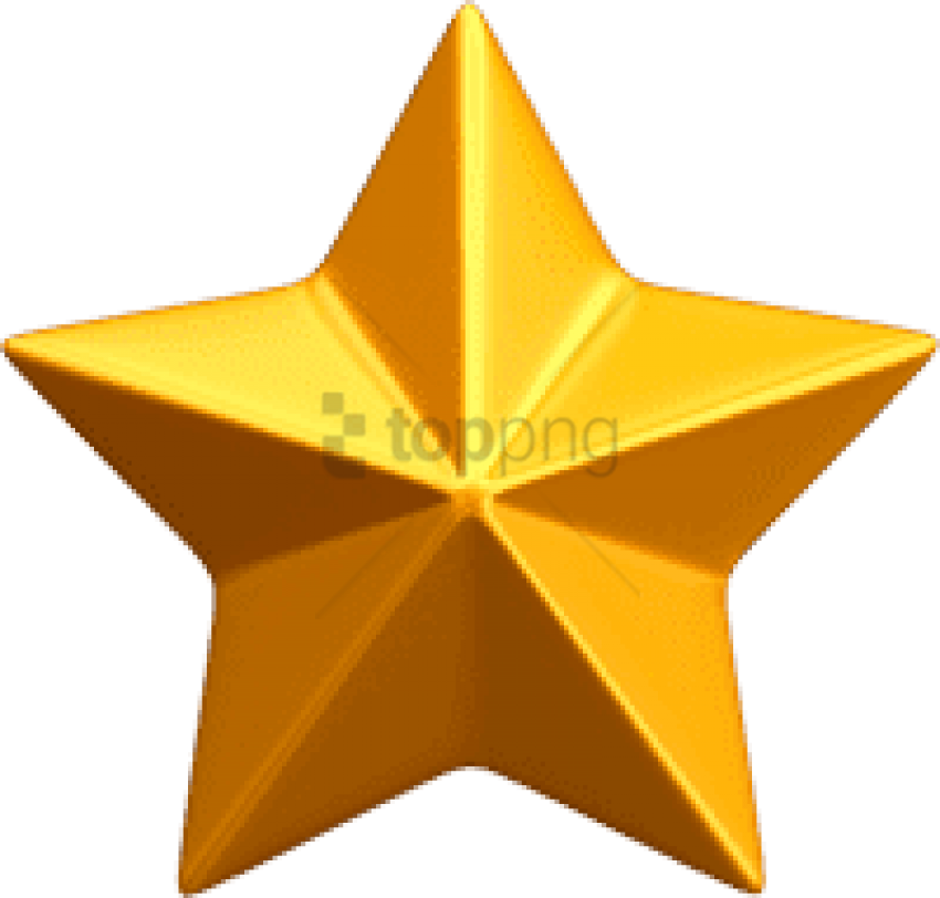 Free Png Gold Christmas Star Png Png Image With Transparent - Golden Star Icon Png (850x812), Png Download