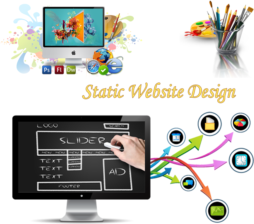 Static Png - Static Web Design (900x800), Png Download