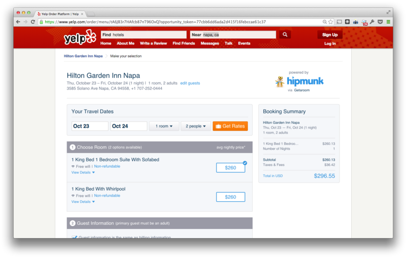 Hipmunk Would Then Send The Confirmation Mail To The - Hotel Booking Review Page (800x509), Png Download