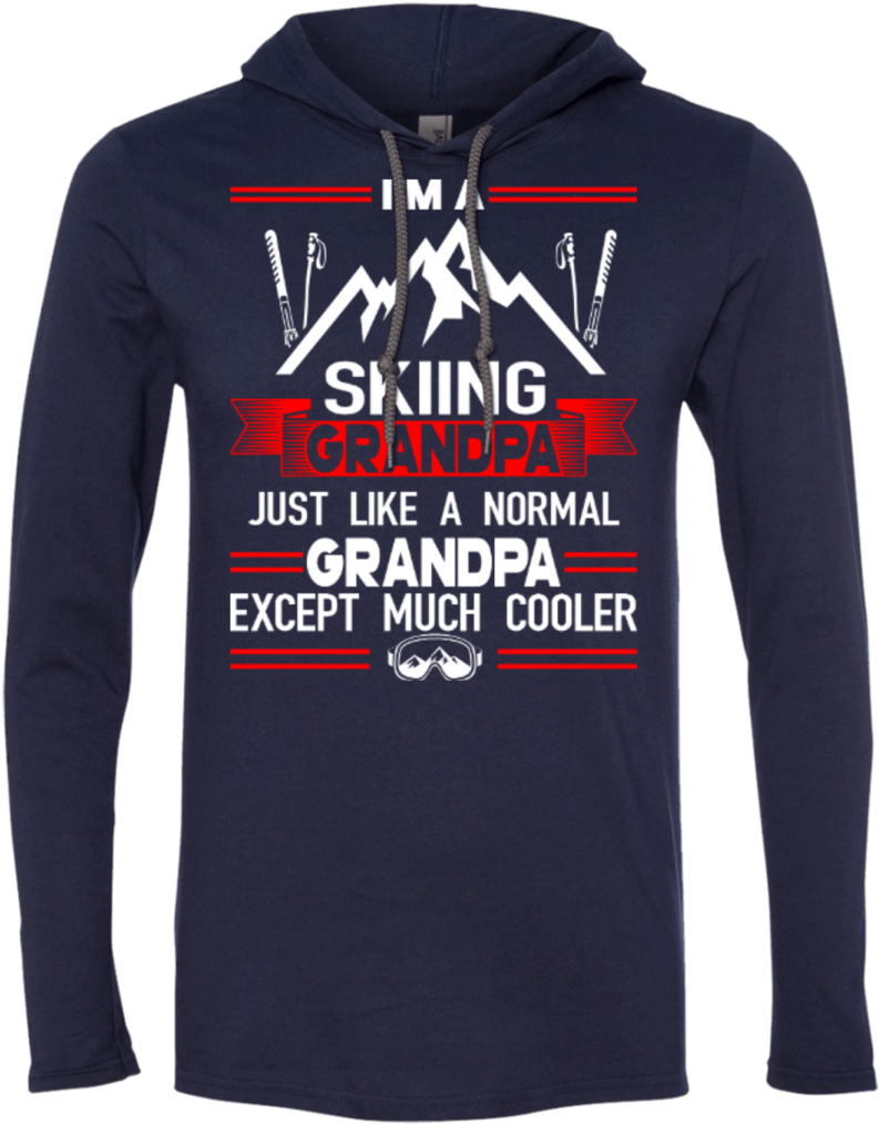 I'm Skiing Grandpa Just Like A Normal Grandpa Except - T-shirt (1024x1024), Png Download