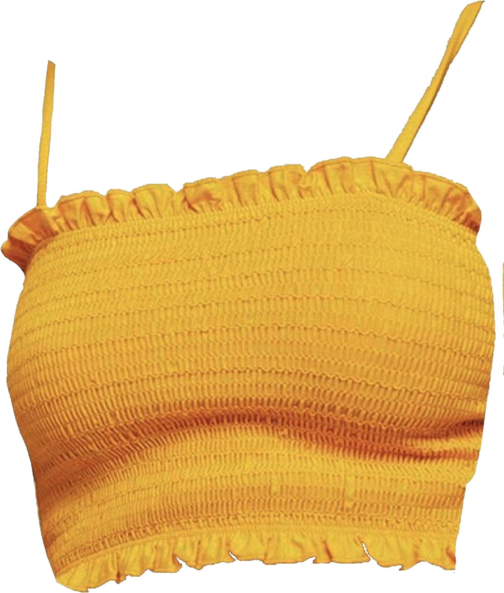 Yellow Top, Yellow Tank Tops, Tank Top Outfits, Casual - Yellow Tank Top Png (1711x2048), Png Download