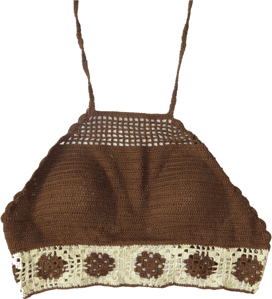 Cocoa Crop Top - Crochet (1024x1024), Png Download