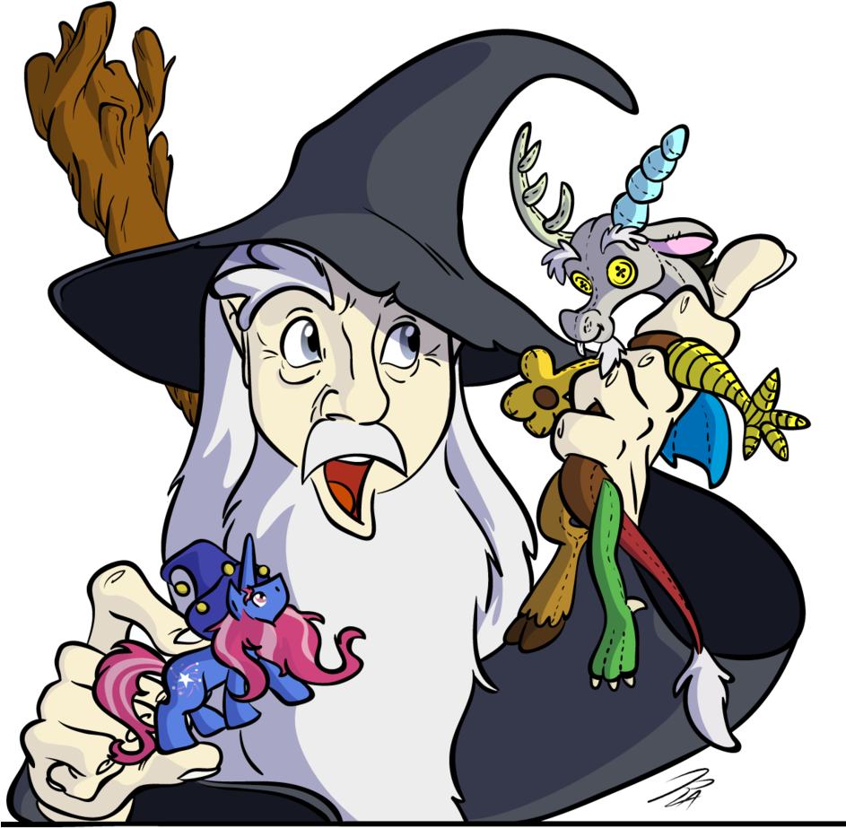 Lord Of The Rings Clipart Star Lord - Gandalf Mlp (942x1024), Png Download