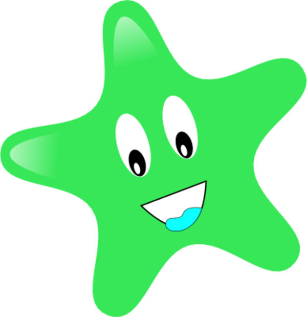 Smiley Star Png Clipart - Star With Smiley Face Clipart (600x619), Png Download