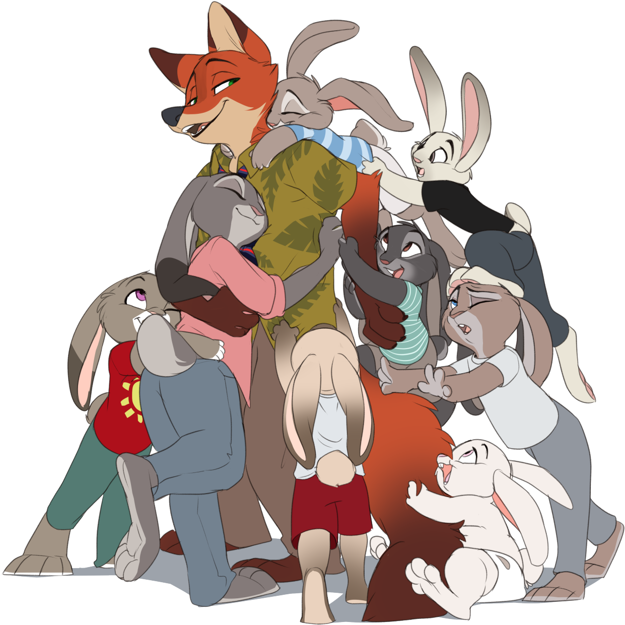 Nick Wilde Zootopiawelcomesyou - Judy And Nick Fanart (1280x1317), Png Download