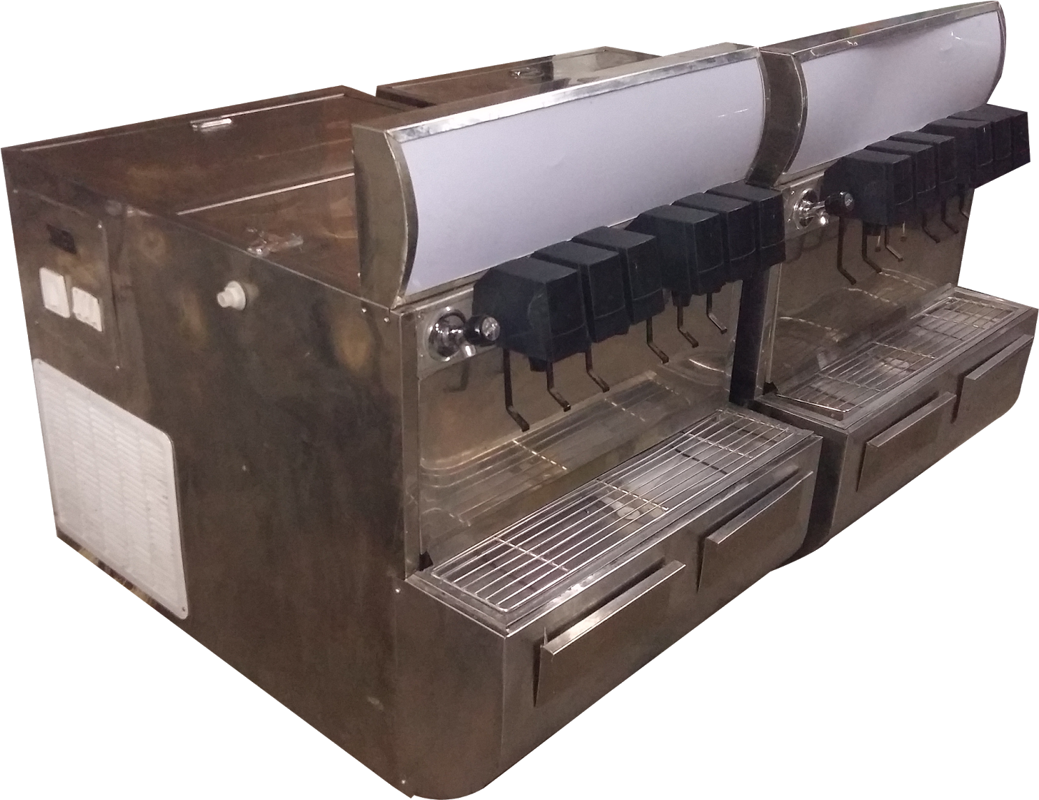 Fountain Soda Machine Body - Wood (1600x1195), Png Download