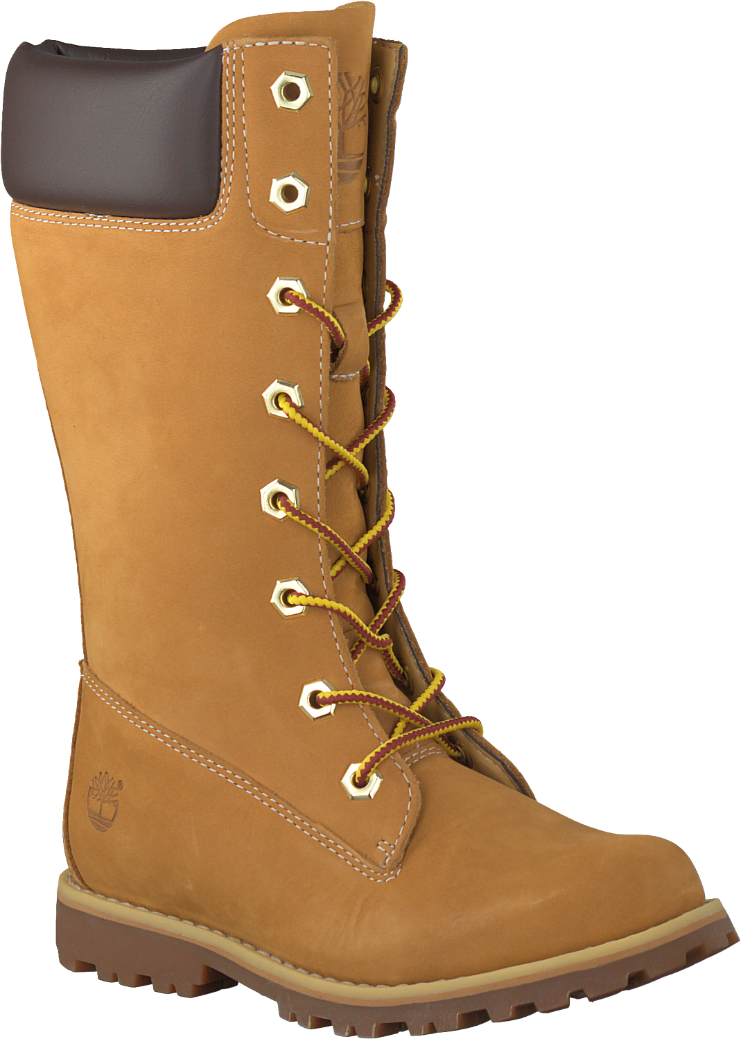Camel Timberland High Boots Girls Classic Tall Lace-up - Work Boots (1085x1500), Png Download
