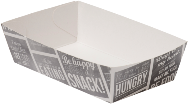 Container, Karton / Coating, 120x70x35mm, White/grey - Carton (640x640), Png Download