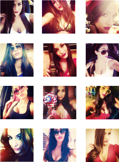 “ Nikki Bella Selfies ” - Girl (500x667), Png Download