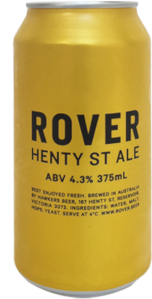 Hawkers Rover Henty St Ale - Guinness (600x600), Png Download